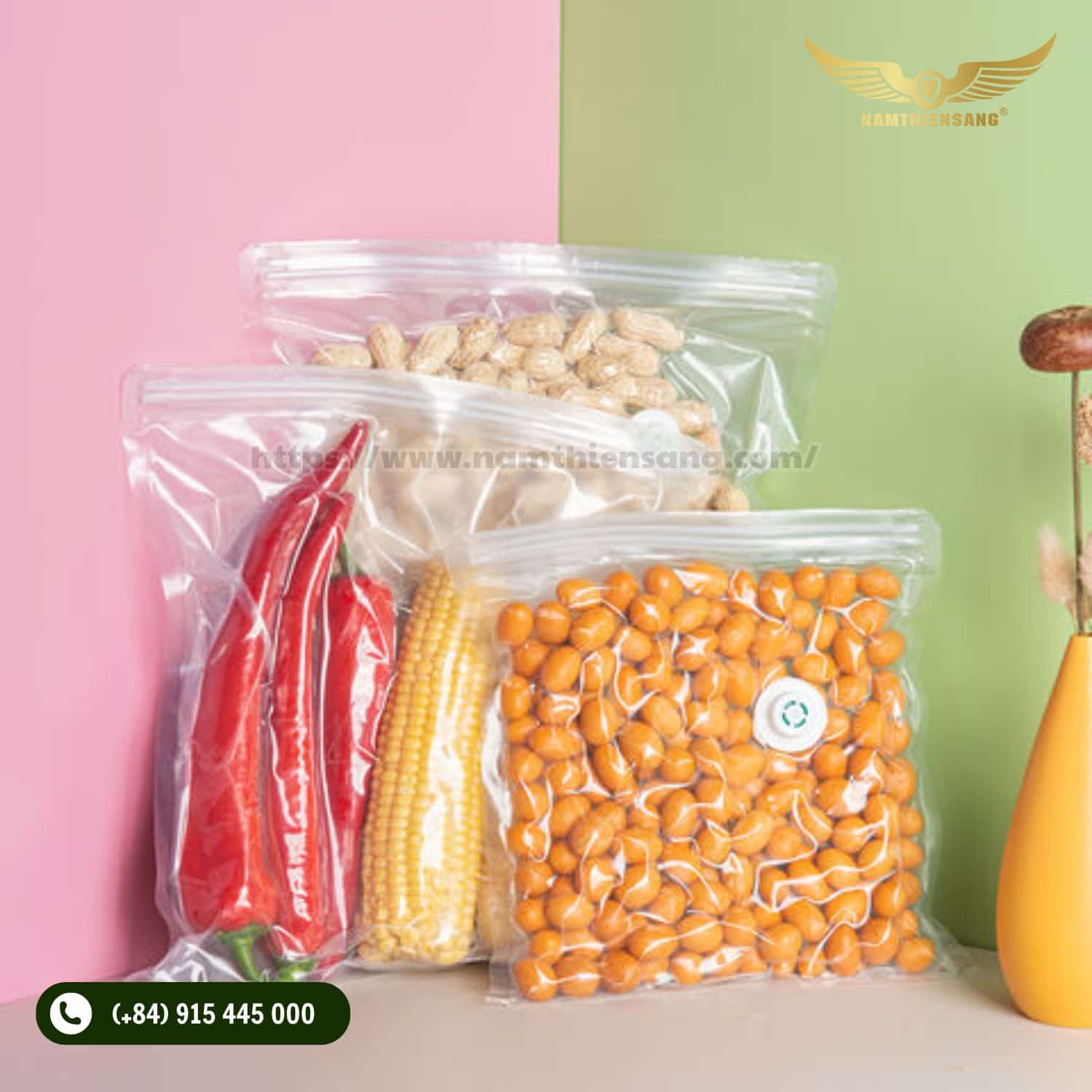 Túi Hút Chân Không Có Zipper